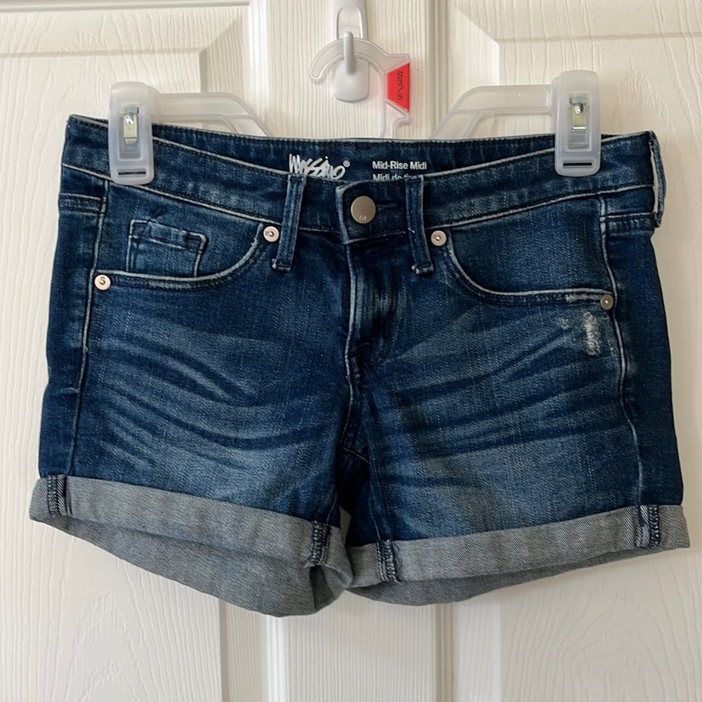 Mossimo Mid-Rise Denim Shorts